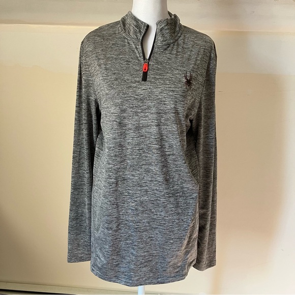 Spyder Other - Men’s Gray Lightweight Spyder Quarterzip Sweatshirt size Medium